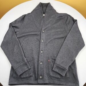 Levi's Button Up  Gray Cardigan Sweater Size XL